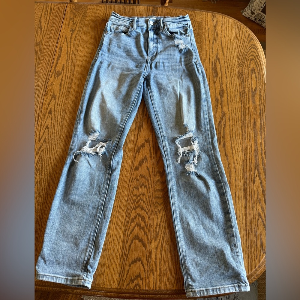 Eunina super high rise classic straight leg jeans